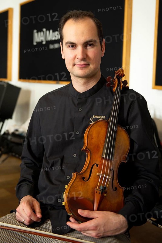 Sebestyen Sztathatosz (violinist), Ensemble SineQuaNon Berlin, Rehearsal for the concert on 15 June 2025 at concert hall Am Gendarmenmarkt, Music Academy, Berlin, 13 June 2025