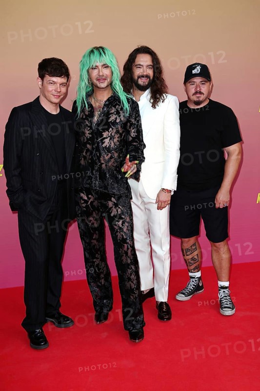 Band Tokio Hotel: Georg Listing, Bill Kaulitz, Tom Kaulitz and Gustav shepherd - Special Screening Netflix Series Kaulitz & Kaulitz Season 2, Delphi Filmpalast, Berlin, 12.6.25