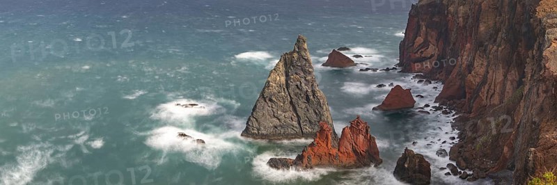 Rock formations on the north coast, volcanic peninsula, Ponta de São Lourenço, Ponta de Sao Lourenco, rocky coast, Punta de San Lorenzo, Madeira, Portugal