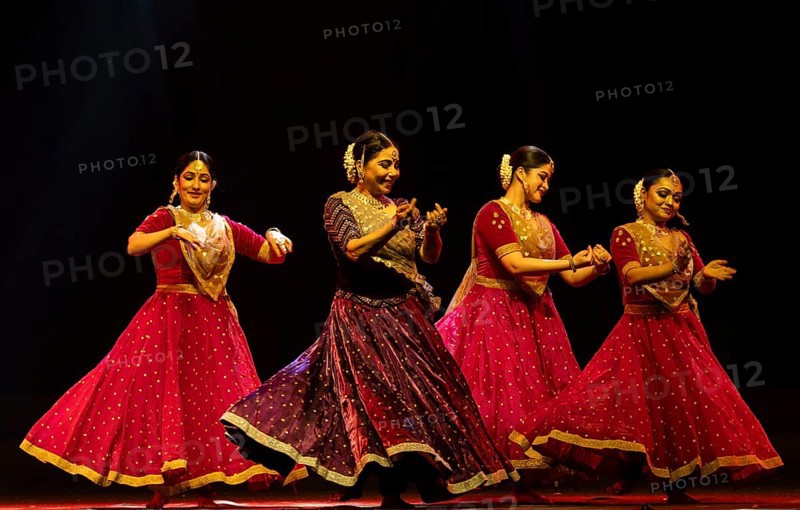 Artists perform a classical dance during a cultural evening program at Shilpgram Mohotsav 2026 in Guwahati, India, on 21 January 2026