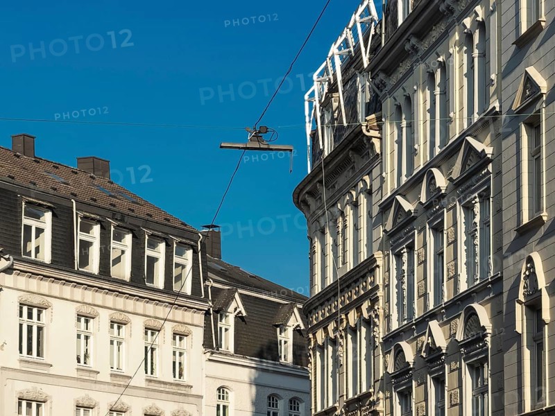Residential district with residential buildings from the Gründerzeit period in Wuppertal, Germany