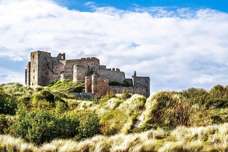 Bamburgh Castle, Northumberland, Northeast Coast, England, UK