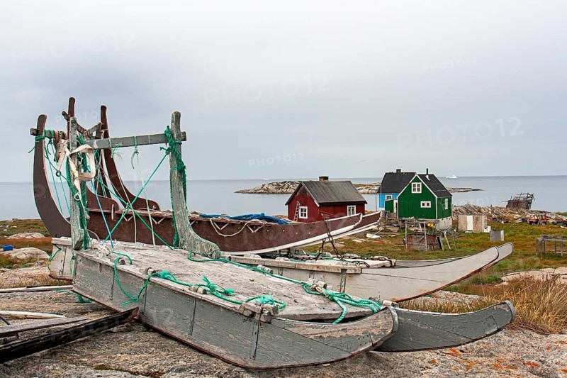 Ilimanaq, the small village is one of the oldest settlements in Greenland, located in the Avannaata municipality on the eastern coast of Disko Bay, western Greenland, North America