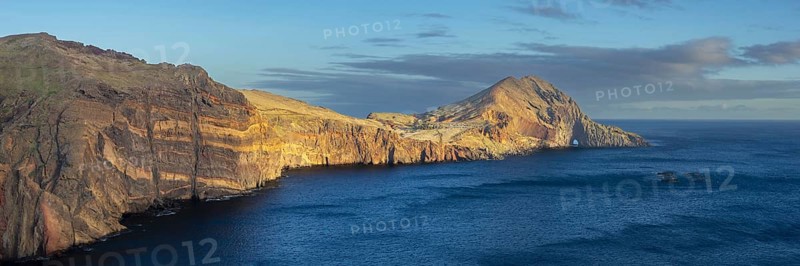 Sunset, volcanic peninsula, Ponta de São Lourenço, Ponta de Sao Lourenco, rocky coast, Punta de San Lorenzo, Madeira, Portugal