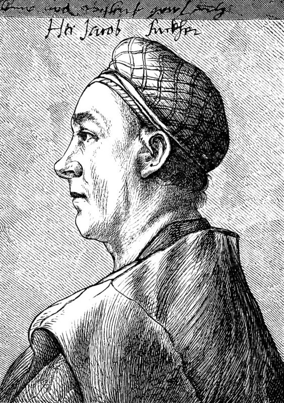 Portrait in side view of Jakob Fugger the Rich, based on a drawing by Hans Holbein the Elder, cap, cloak, imperial count, merchant, banker, trading house, wealth, Augsburg merchant family, Fuggerei poor settlement, art history, Augsburg, Germany, historical illustration 1869