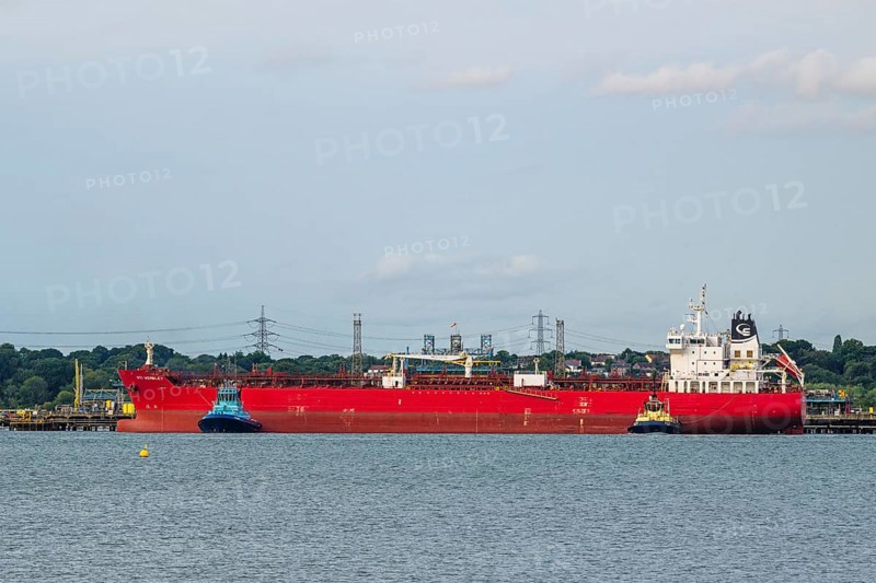 Gas tanker, Esso Oil Terminal, Southampton, Hampshire, UK