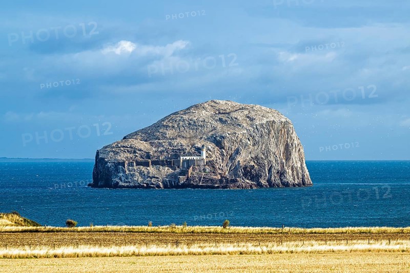 Bass Rock Island and Lighthouse, Scotland's Firth of Forth, Scotland, UK