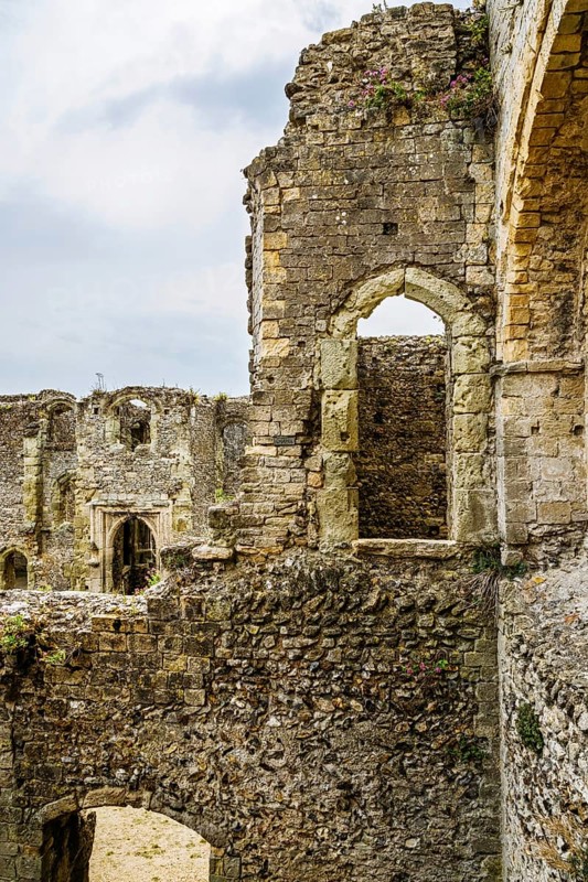 Ruins of Portchester Castle, Portchester, Fareham, Hampshire, UK