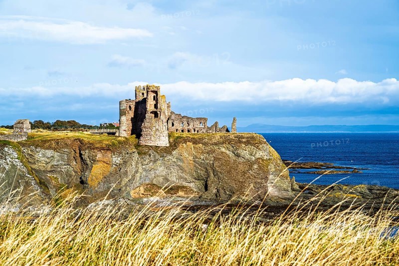 Ruins of Tantallon Castle, North Berwick, East Lothian, Scotland, UK