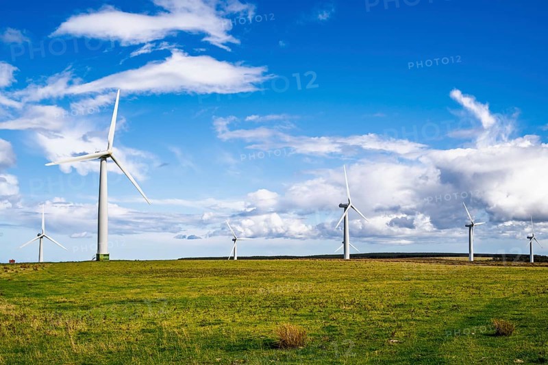 Wind Farm in southeast Scotland, UK