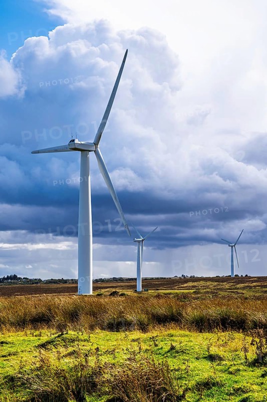 Wind Farm in southeast Scotland, UK