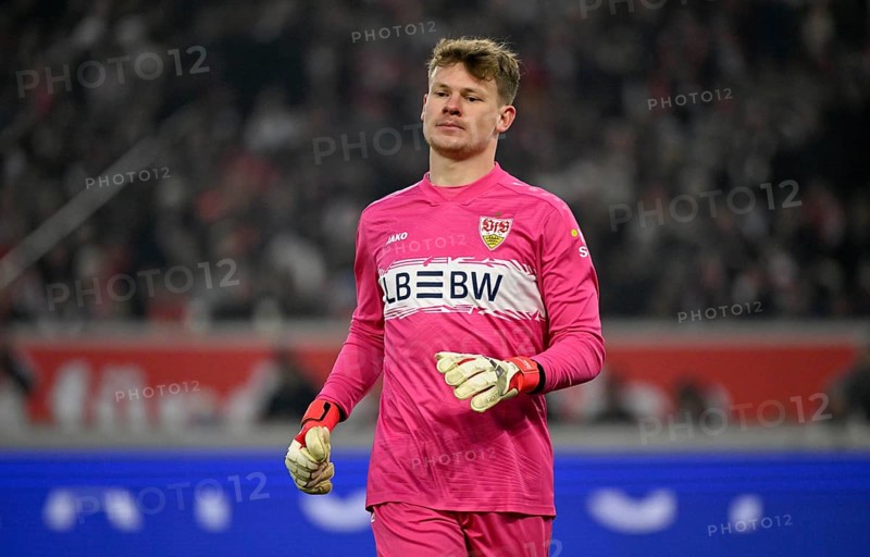 Goalkeeper Alexander Nübel VfB Stuttgart (33) MHPArena, MHP Arena Stuttgart, Baden-Württemberg, Germany