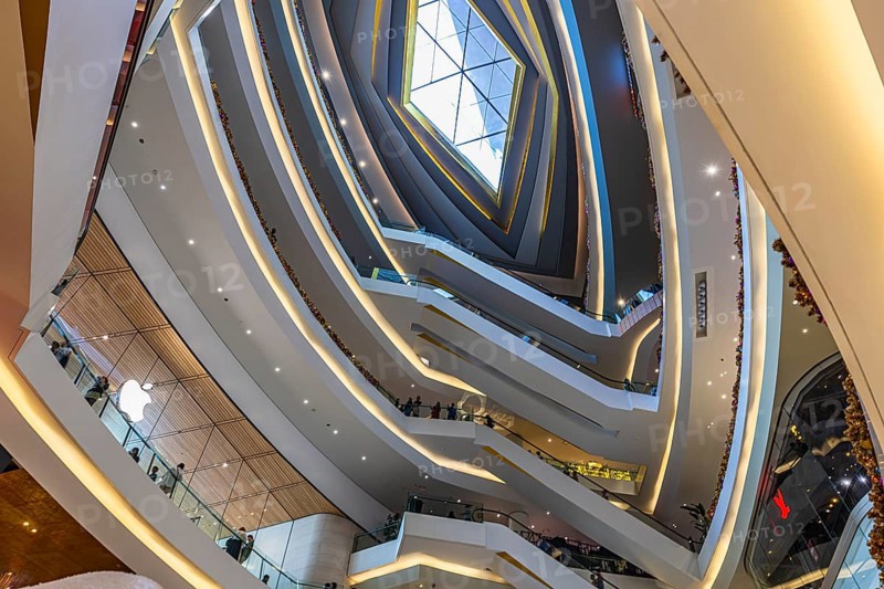 Skylight and various floors in Iconsiam shopping center, Bangkok, Thailand's metropolis, Thailand