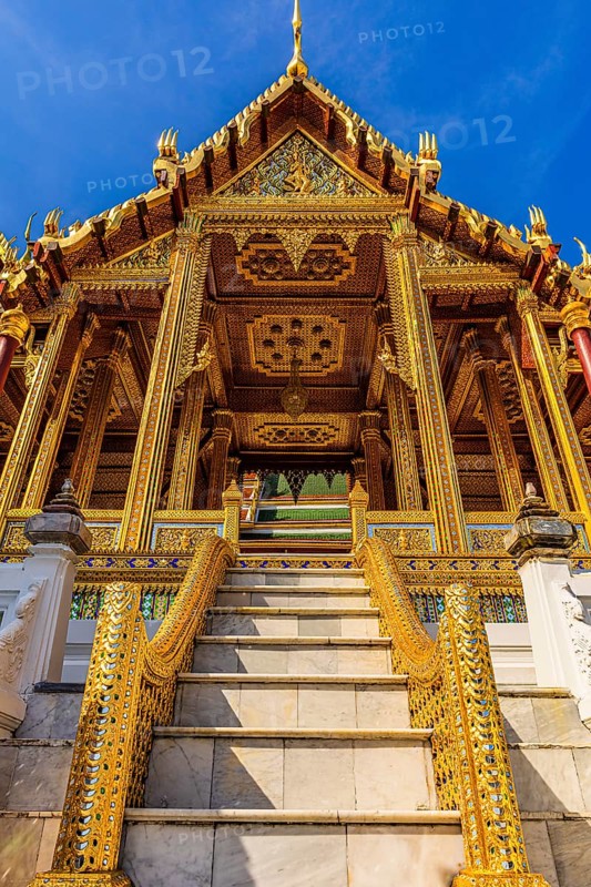 The Grand Royal Palace, the main entrance to the Dusit Maha Prasad Throne Hall, Phra Nakhon, Bangkok, Thailand's metropolis, Thailand