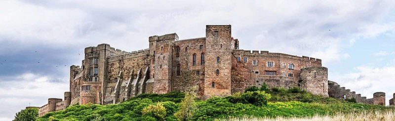 Bamburgh Castle, Northumberland, Northeast Coast, England, UK