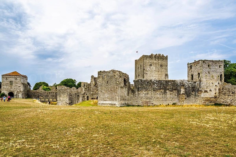Ruins of Portchester Castle, Portchester, Fareham, Hampshire, UK