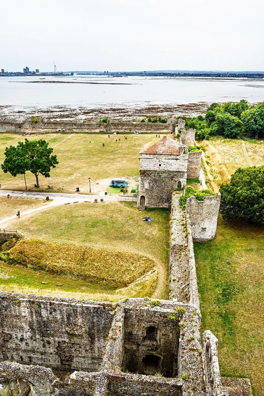 Ruins of Portchester Castle, Portchester, Fareham, Hampshire, UK