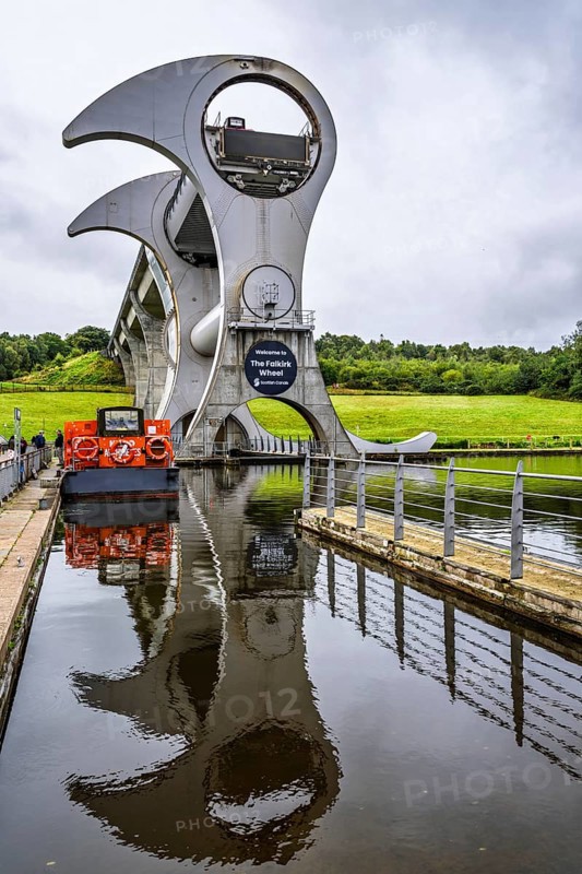 Falkirk Wheel, Forth and Clyde Canal, Falkirk, Scotland, UK
