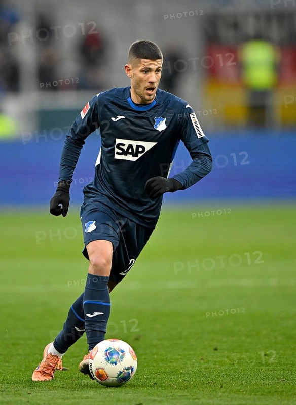 Andrej Kramaric TSG 1899 Hoffenheim (27) Action on the ball PreZero Arena, Sinsheim, Baden-Württemberg, Germany
