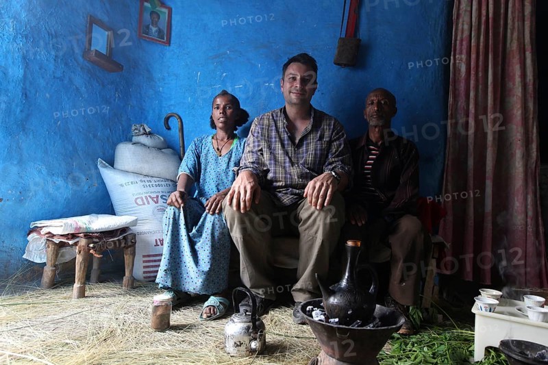 Family visit, interesting togetherness in a cozy room in Lalibela, Lalibela, null