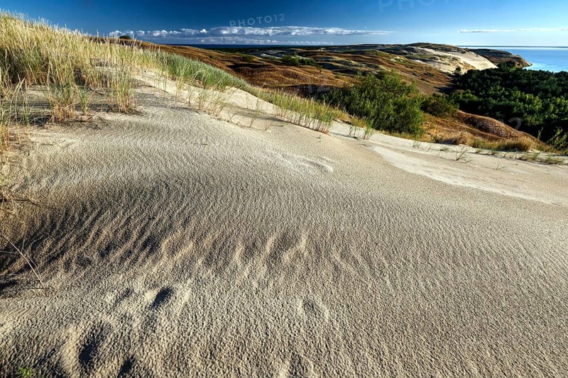 Wide sand dunes in the nature reserve near Neegelscher Berg, zero