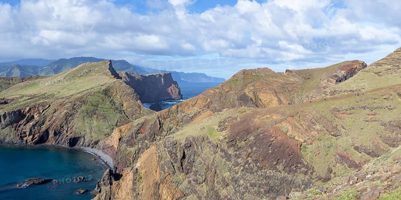 Hiking trail, volcanic peninsula, Ponta de São Lourenço, Ponta de Sao Lourenco, rocky coast, Punta de San Lorenzo, Madeira, Portugal