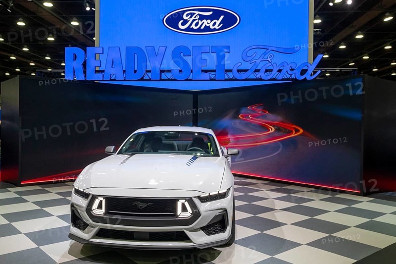Detroit, Michigan USA - 14 January 2026 - The Ford Mustang RTR on display at the Detroit Auto Show