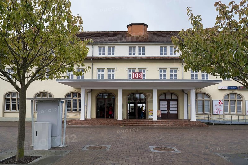 Train Station, Binz, Seebad, Rügen Island, Mecklenburg-Western Pomerania, Germany