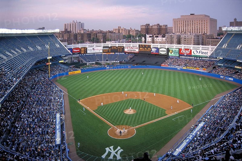 Baseball at Yankee Stadium, existed from 1923 to 2008, then demolished, Bronx, New York City, USA, historical photo from 1986