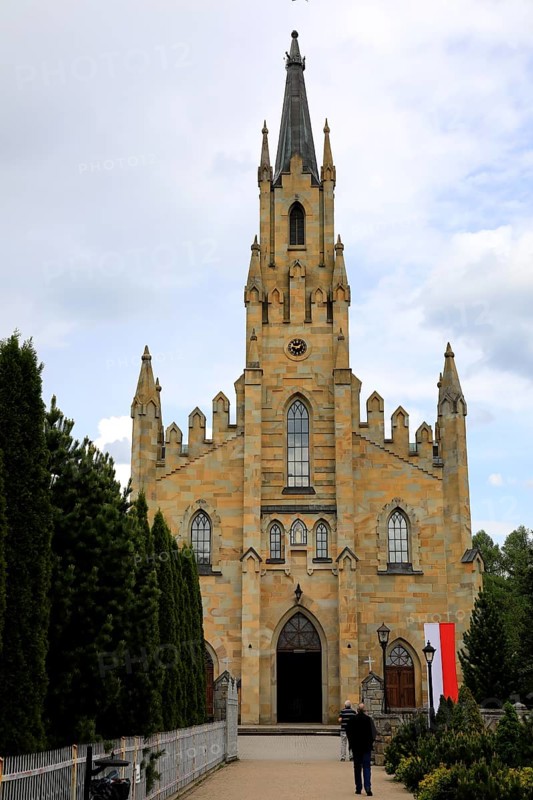 Chocholow village, neo-gothic church of St. Hyacinth, near Zakopane, Malopolska Voivodeship, Poland