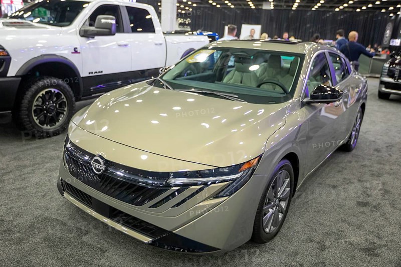 Detroit, Michigan USA - 14 January 2026 - The Nissan Sentra on display at the Detroit Auto Show