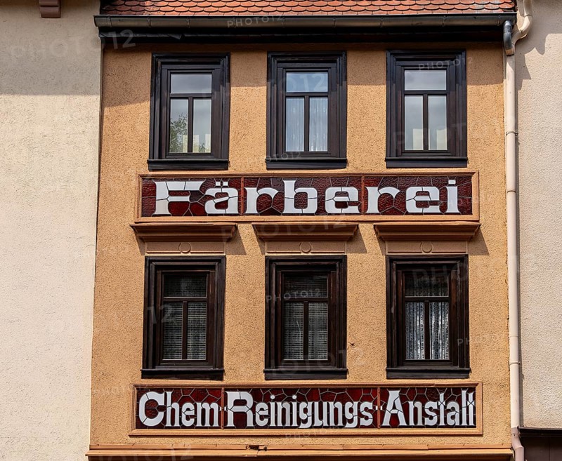 Historic house facades in the old town of Fulda, Hesse, Germany