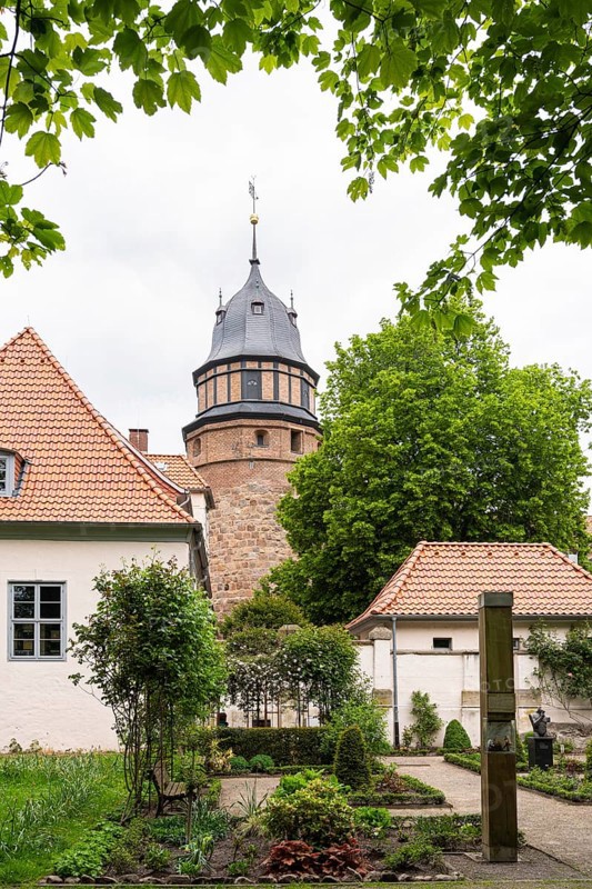 City view, castle in the district town of Diepholz, Diepholz, Lower Saxony, Germany