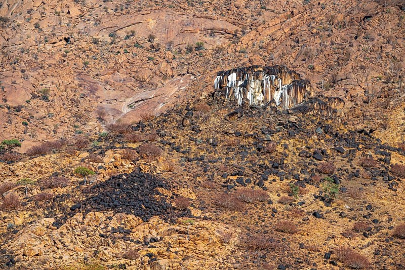 Dry mountain landscape, Tsisab Gorge, Brandberg, Erongo, Namibia
