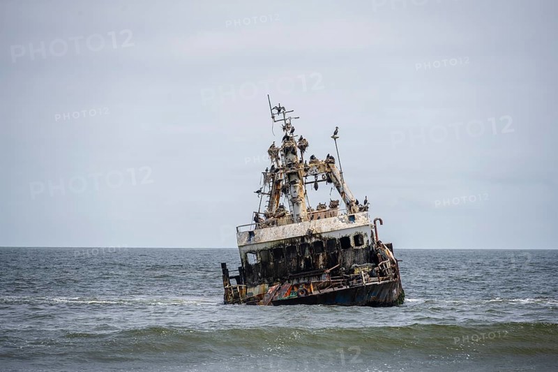 Zeila shipwreck on the Skeleton Coast, Dorob National Park, Namibia