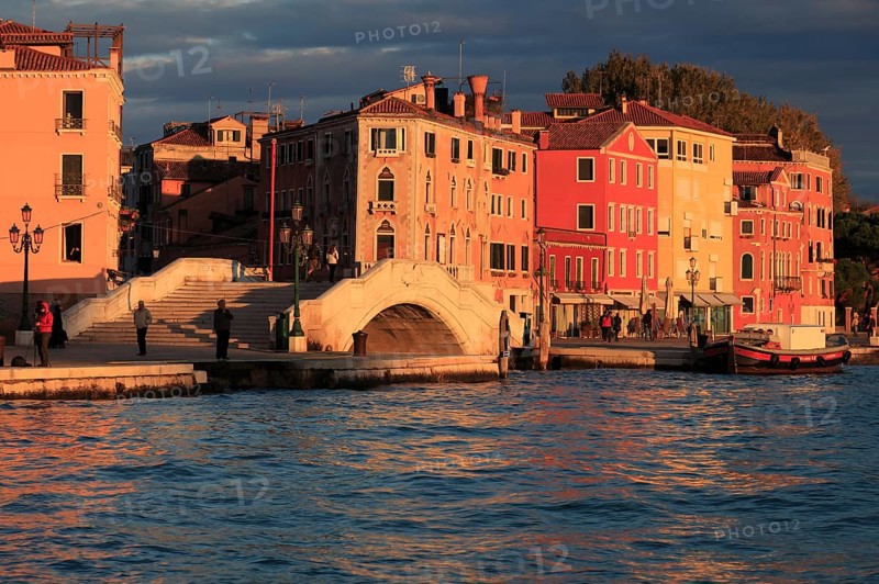 Riva dei Sette Martiri on the Canal di San Marco, Sestiere Castello, Venice, Veneto, Italy