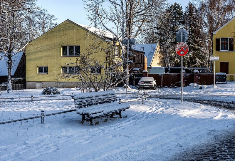 Old villas and houses in the charming village center of Lübars, Reinickendorf, Berlin, Germany
