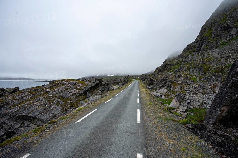 Ring road to Hamninberg, Varanger, Finnmark, Norway