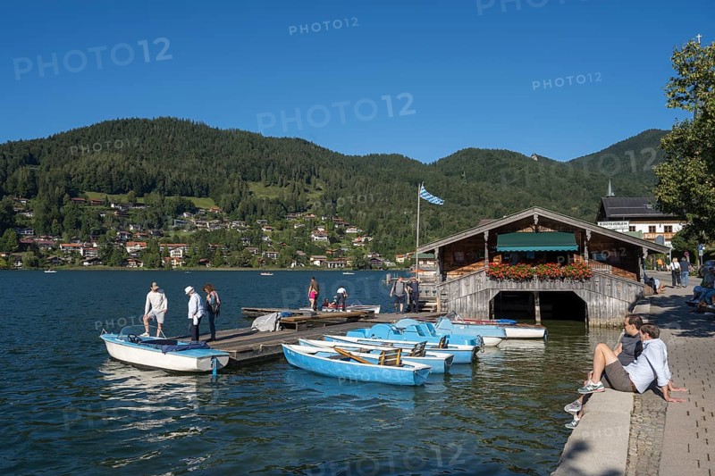 Bootsverleih am Tegernsee, Rottach-Egern, Upper Bavaria, Bavaria, Germany