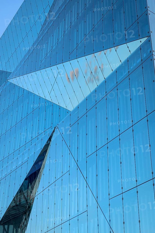 Glass façade of the Cube on Washington-Platz, Central Station, Berlin