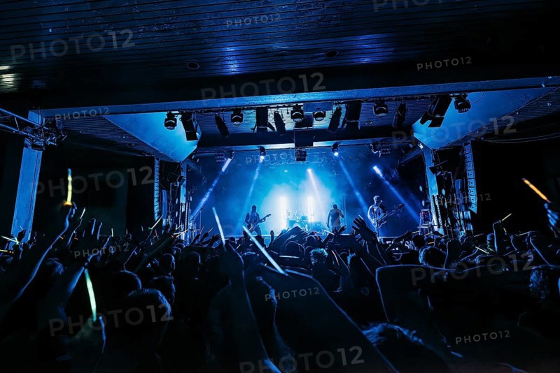 Singer Matthias Engst, bassist Chris Wendel, drummer Yuri Cernovolov and guitarist Ramin Tehrani from Engst live on 10-year anniversary tour tour at Berlin's Astra Kulturhaus on 20.12.2025