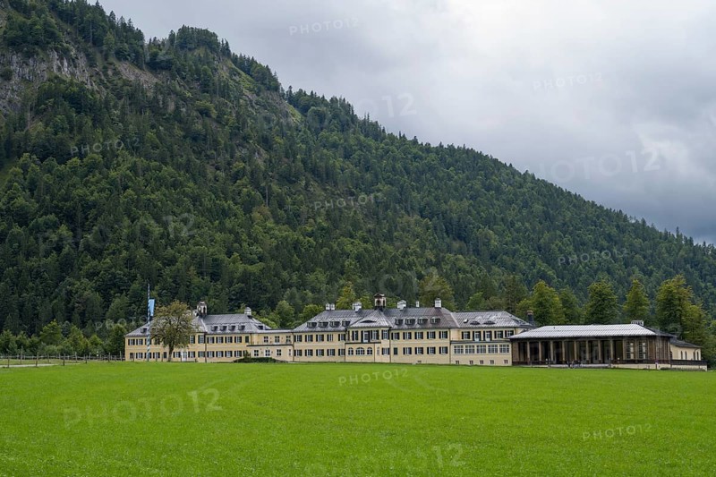 Neues Bad, Hans Seidel Foundation Building, Wildbad Kreuth, Tegernsee Valley, Upper Bavaria, Bavaria, Germany