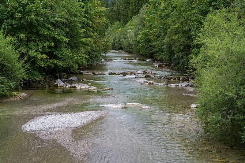 Weissach river, Wildbad Kreuth, Tegernseer Tal, Upper Bavaria, Bavaria, Germany
