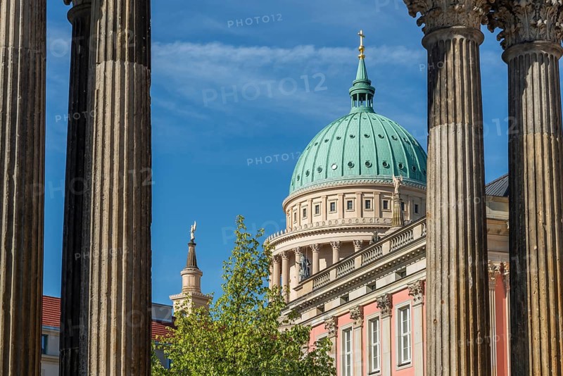 City Palace and St. Nicholas Church on the Old Market Square, Potsdam