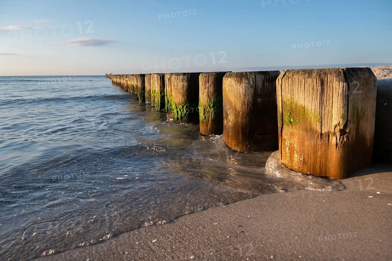 Grooves in the Baltic Sea, beach in Ahrenshoop, Darß, Mecklenburg-Western Pomerania, Germany