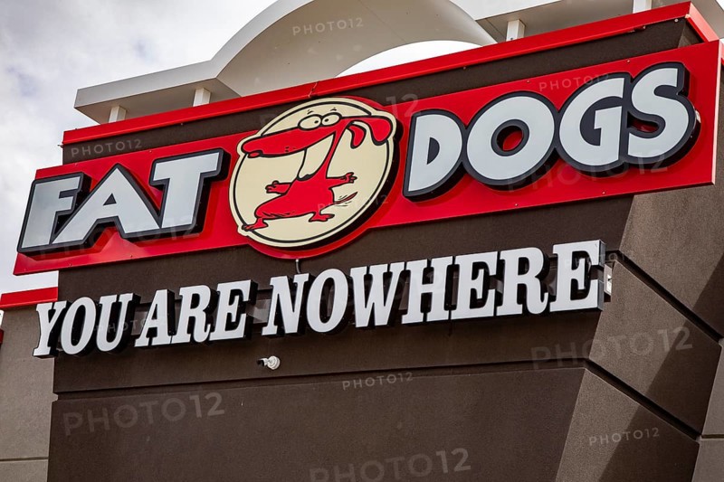 Ogallala, Nebraska - A Fat Dogs convenience store, one store in a chain of gas stations and truck stops along Interstate 80 in Nebraska
