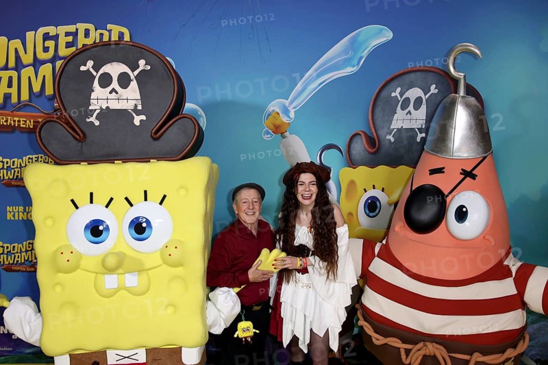 Santiago Ziesmer, German dubbing of SpongeBob and Klaudia Giez - German premiere of SpongeBob SquarePants: Pirates Ahoy!, cinema in the Kulturbrauerei, Berlin, 14.12.25