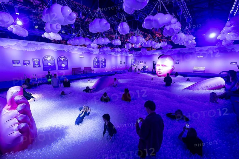 Ball pit at the opening of Bubble Planet - The Adventure Museum for All Senses at Arena Berlin, Berlin, 11.12.2025