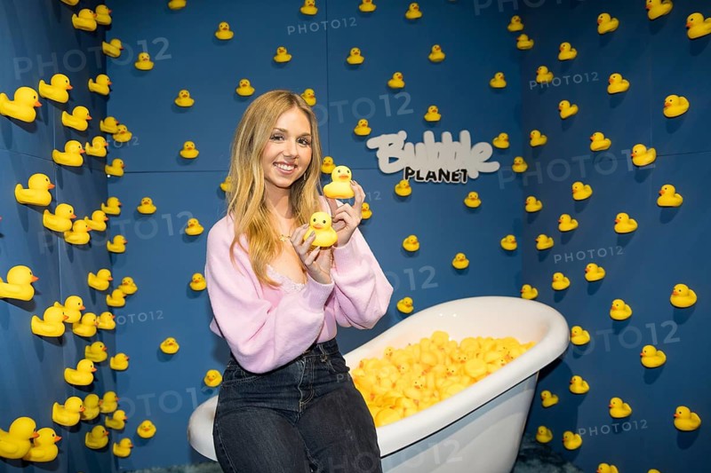 Dalia Mya Schmidt-Foss at the opening of Bubble Planet - The Adventure Museum for All Senses at Arena Berlin, Berlin, 11.12.2025