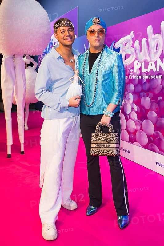 Marcell Damaschke and Julian F.M. Stöckel at the opening of Bubble Planet - The Adventure Museum for All Senses at Arena Berlin, Berlin, 11.12.2025